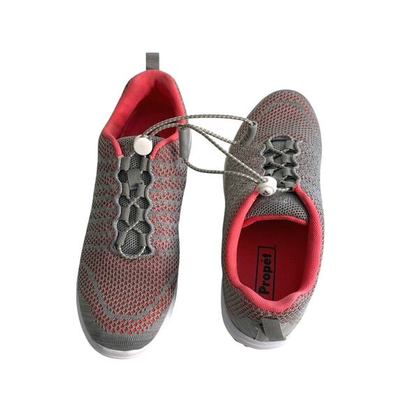 Propet TravelWalker evo coral/grey sneaker 7 NARROW - Picture 11 of 13